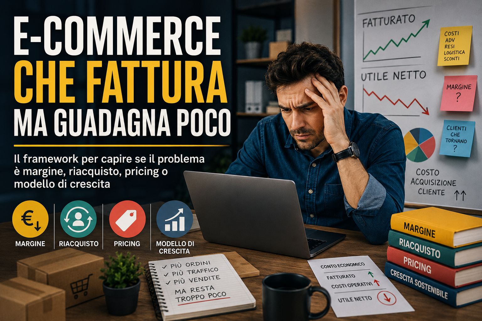 E-commerce che fattura ma guadagna poco