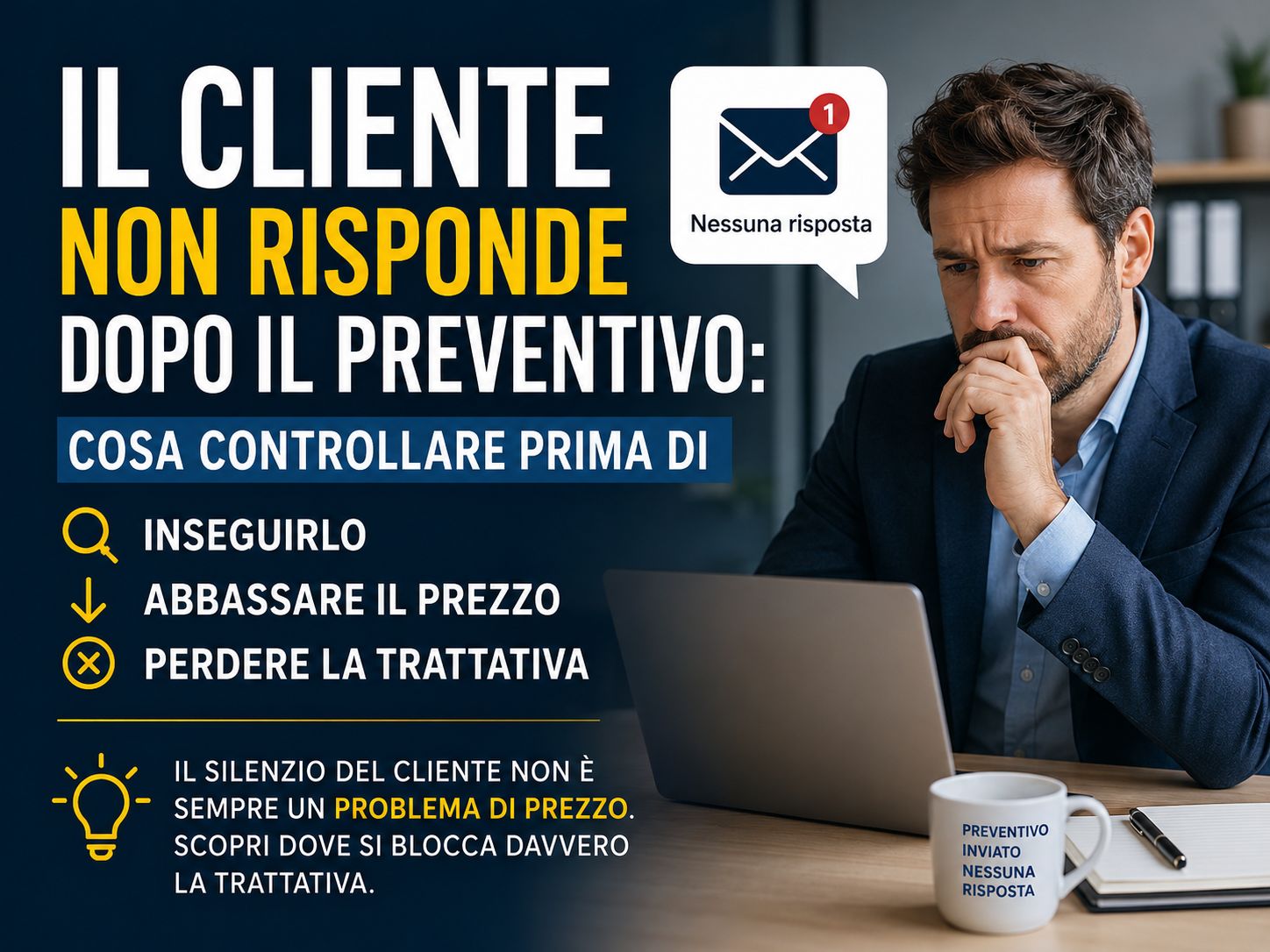 Il cliente non risponde dopo il preventivo